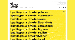 Desktop Screenshot of lapetitegrosse.com